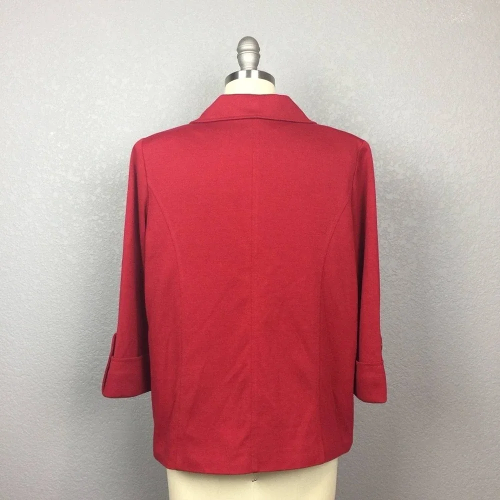 •First Option• Red Cape Jacket - Picture 5 of 7